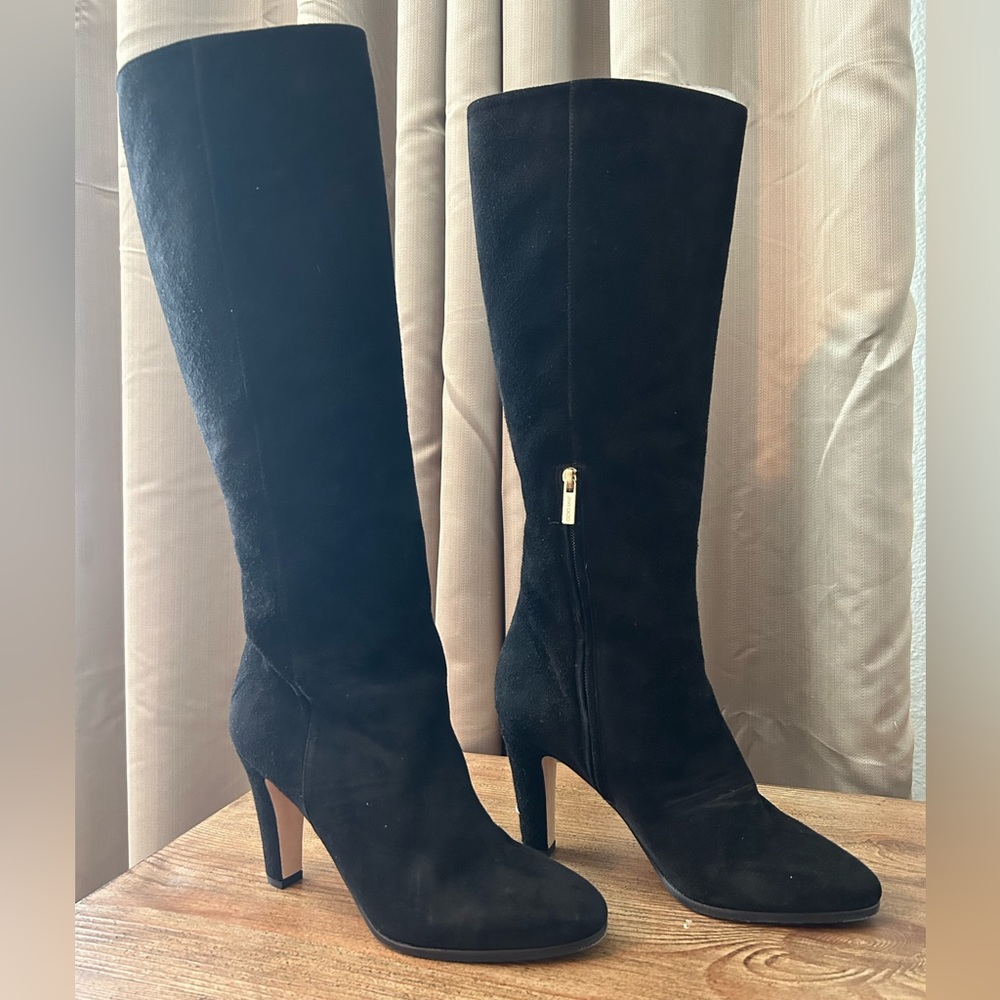 Jimmy Choo Martine suede boots, black, size 8.5, worn once